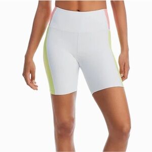 AQUA color block biker shorts